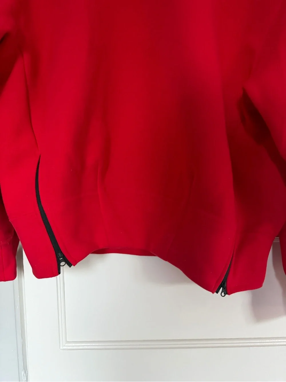 New Red Nike Mock Neck Sweatshirt
